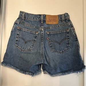 levis vintage 550 denim shorts 25